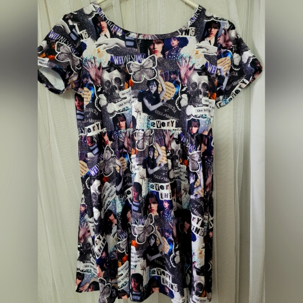 Wednesday dress,spooky dress,Halloween dress,Adams family dress